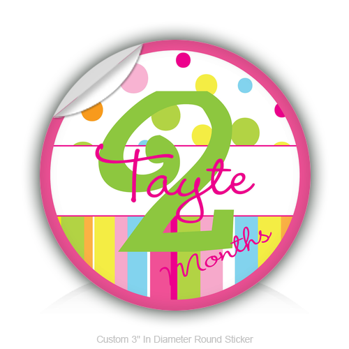 round-stickers-2-month-birthday-thanks-3-in-diameter-round-sticker